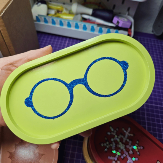 Preview: Runde Brille - Silikoneinlage / Silikonstempel